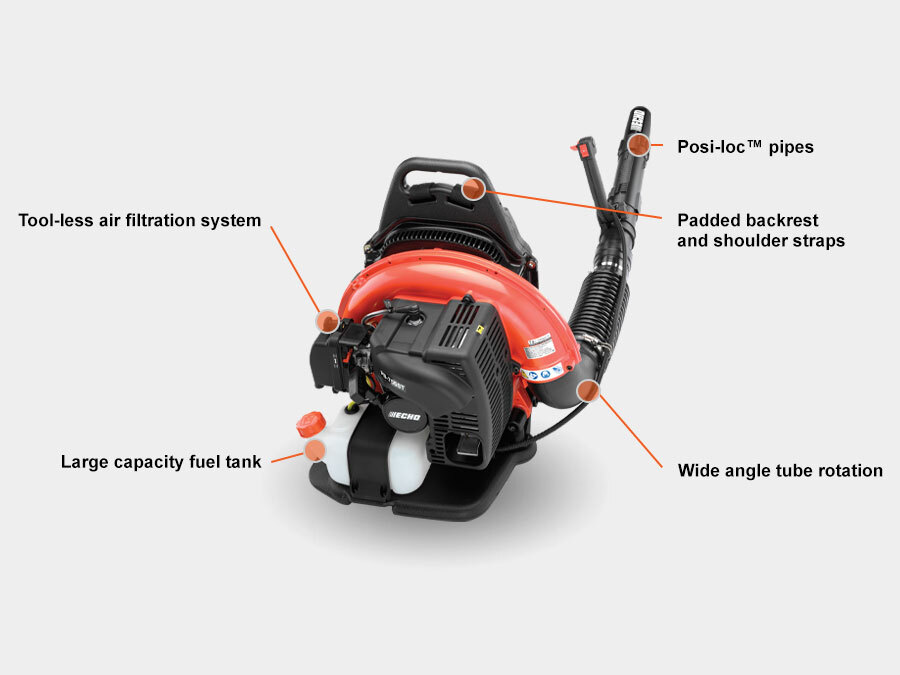 Illustrative example of echo 755 backpack blower