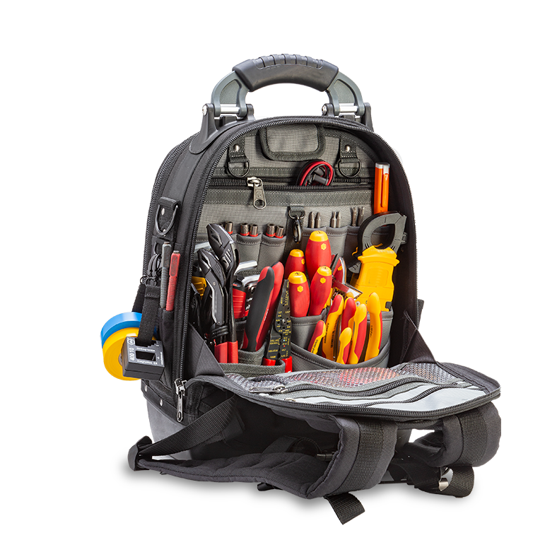 Illustrative example of electrician backpack