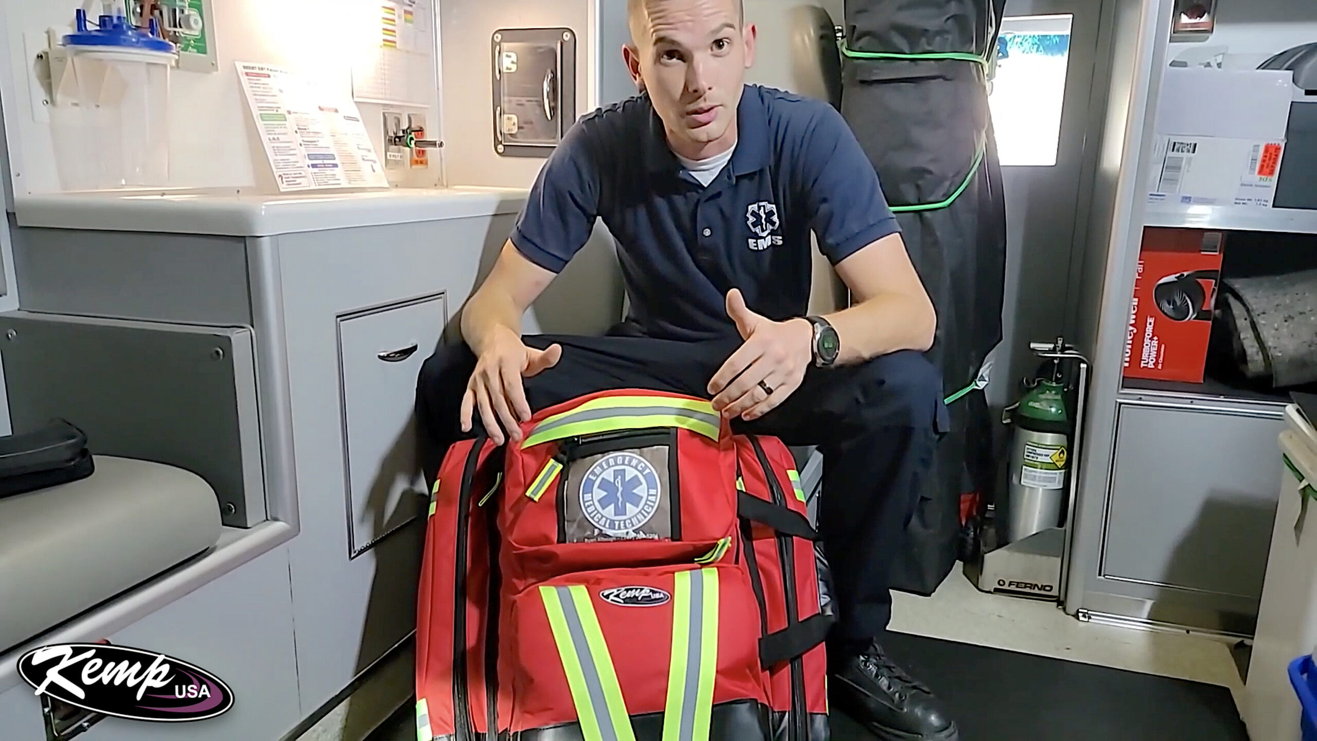 Illustrative example of ems backpack