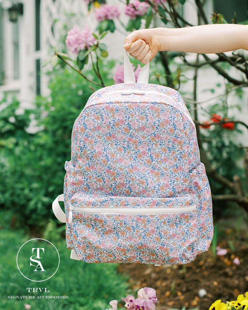 Illustrative example of floral backpack