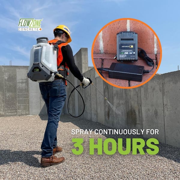 Illustrative example of flow zone backpack sprayer