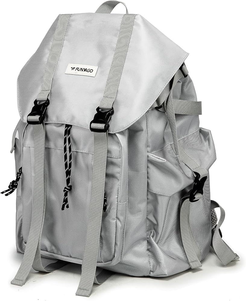 Illustrative example of grey backpack