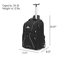 Illustrative example of high sierra backpack with wheels