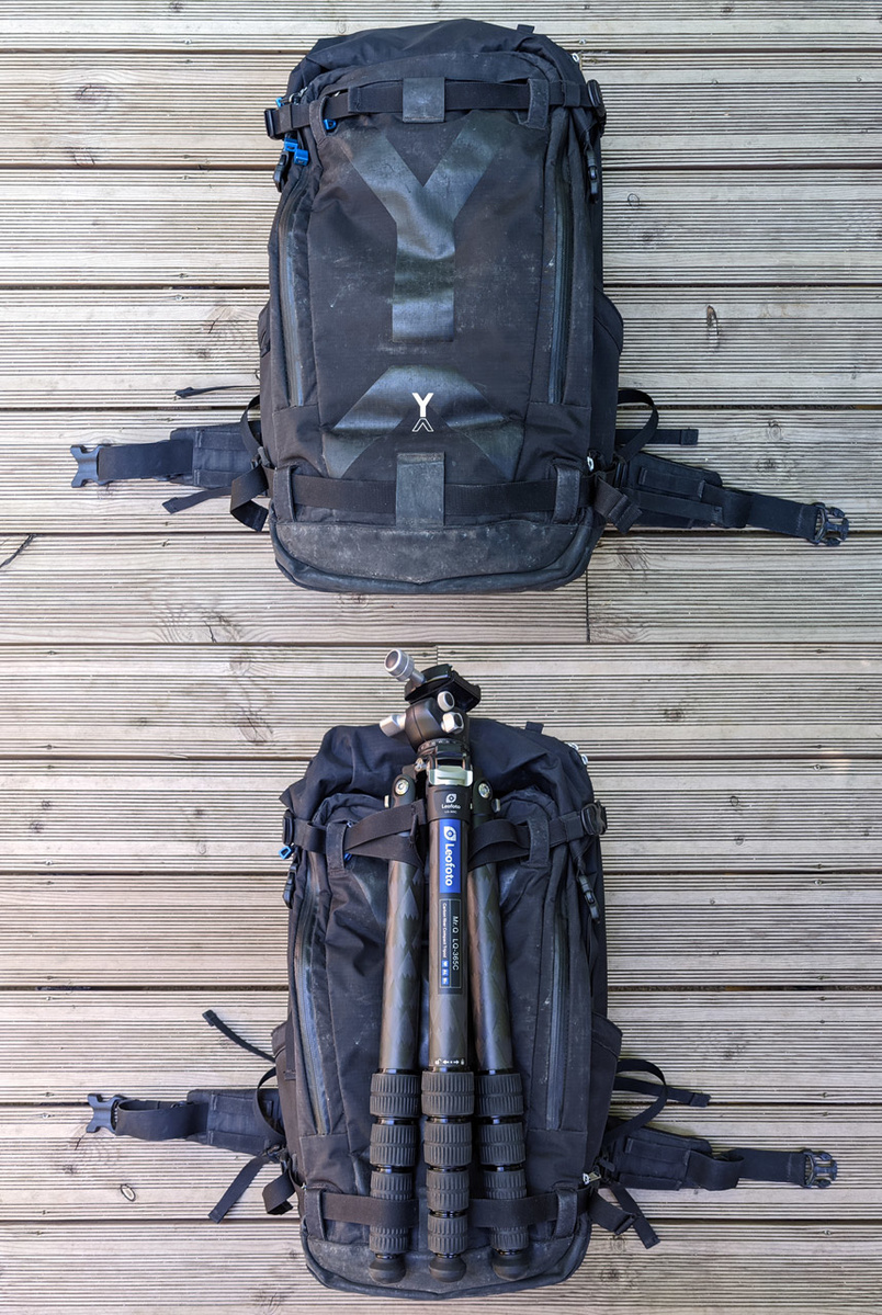 Illustrative example of hiking camera backpack