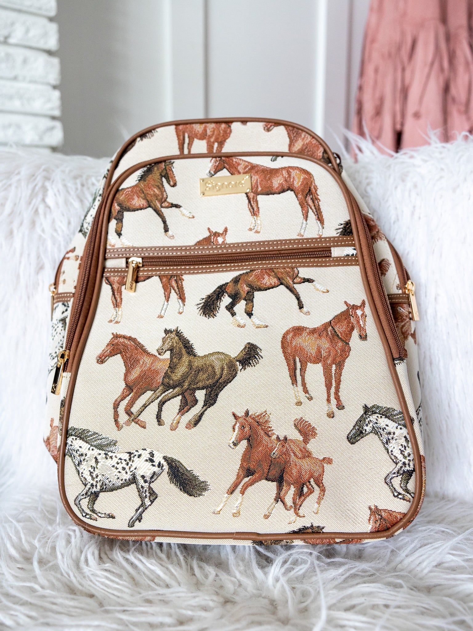 Illustrative example of horse backpack