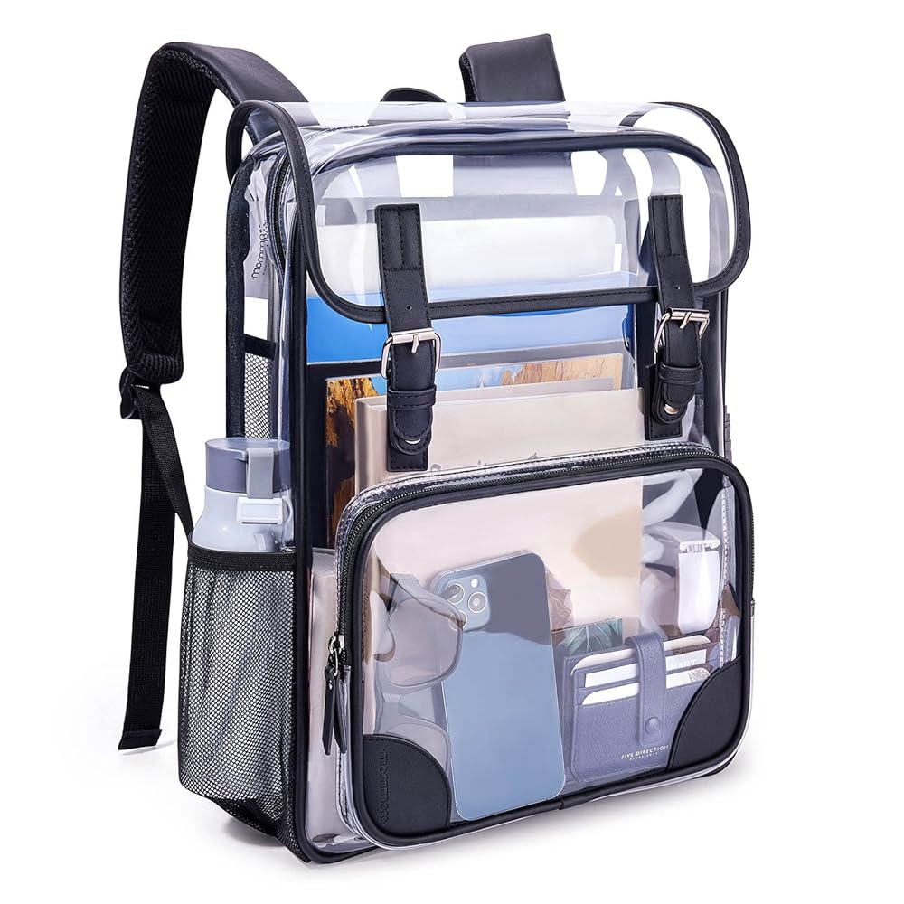 Illustrative example of large clear backpack