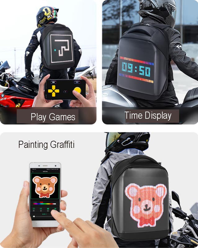 Illustrative example of led for backpack