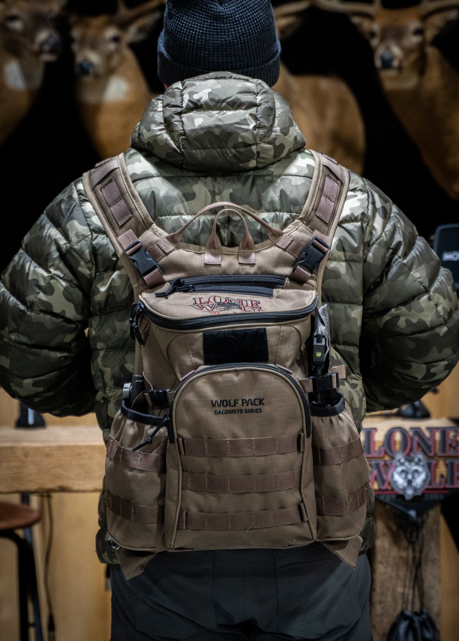 Illustrative example of lone wolf backpack