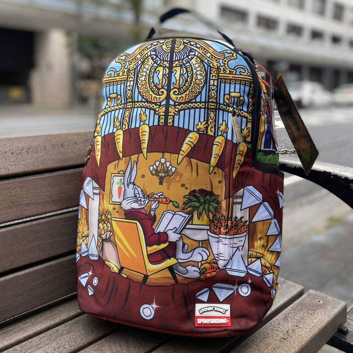 Illustrative example of looney tunes backpack