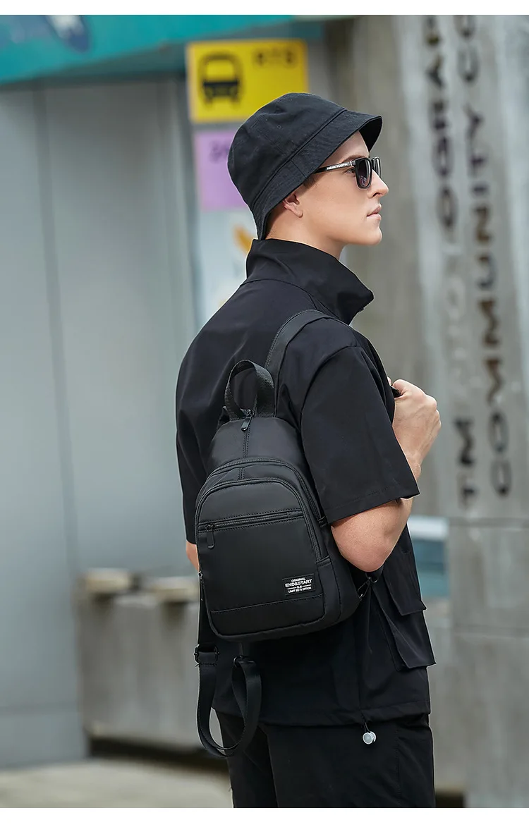 Illustrative example of male mini backpack