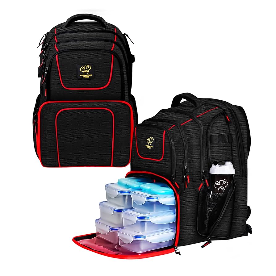Illustrative example of meal prep backpack