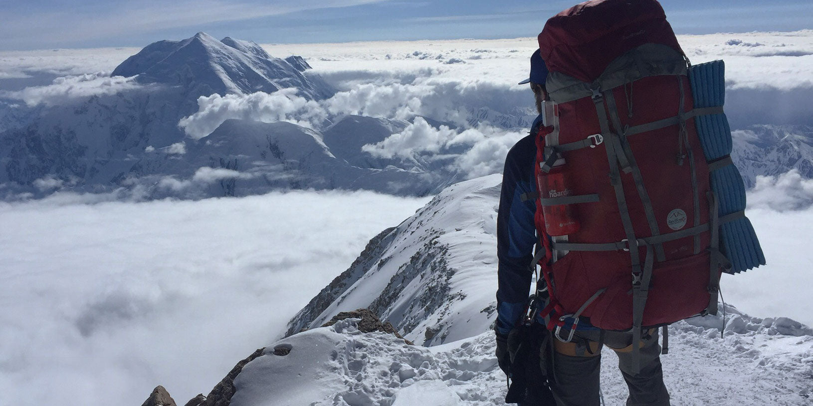 Illustrative example of mount everest backpack