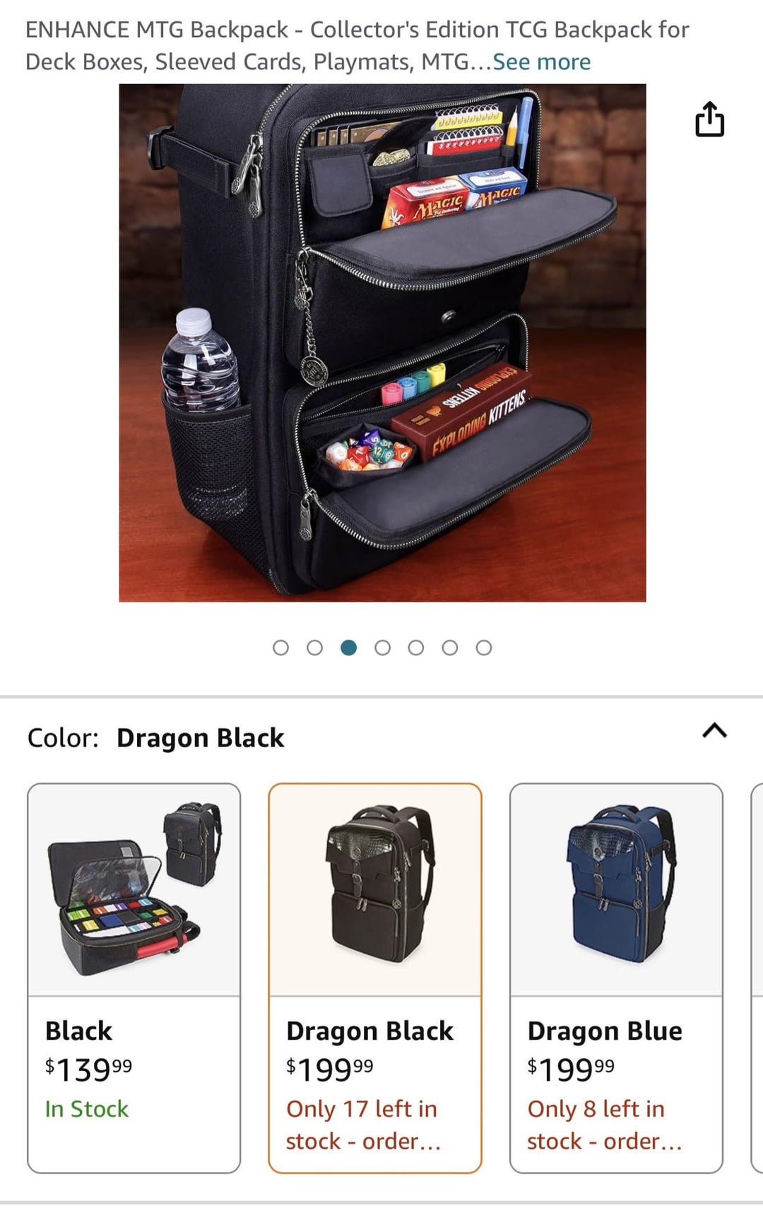 Illustrative example of mtg backpack