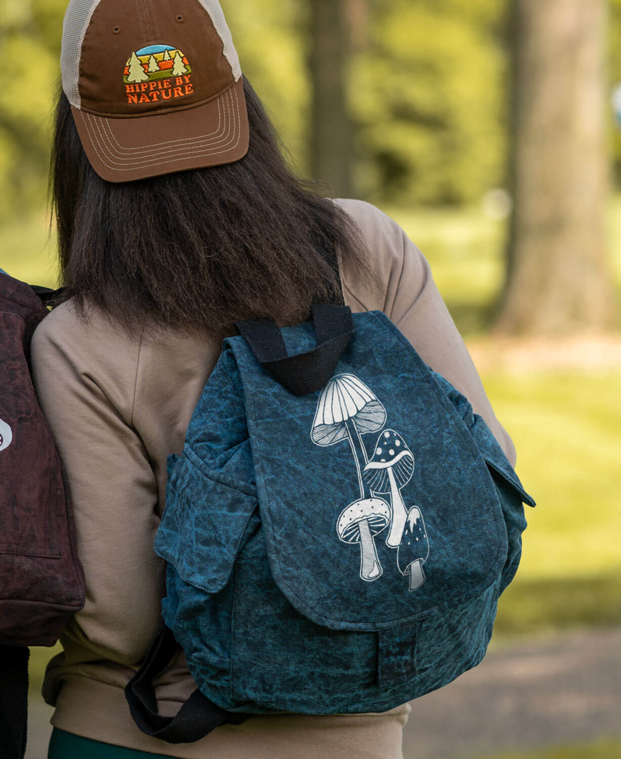 Illustrative example of mushroom backpack