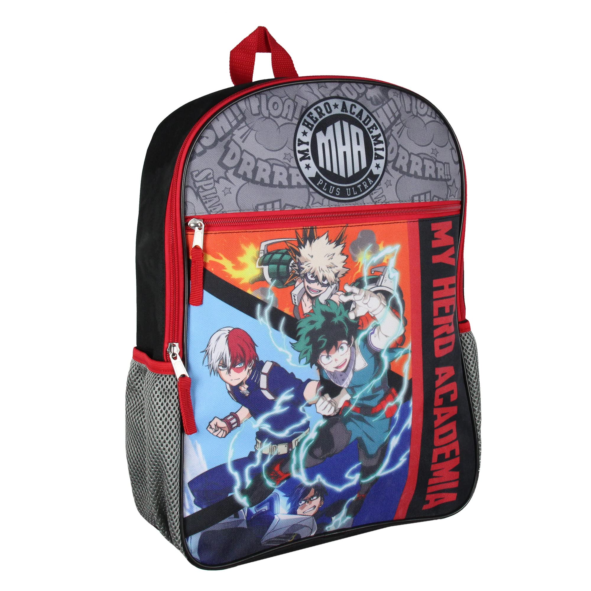 Illustrative example of my hero academia backpack