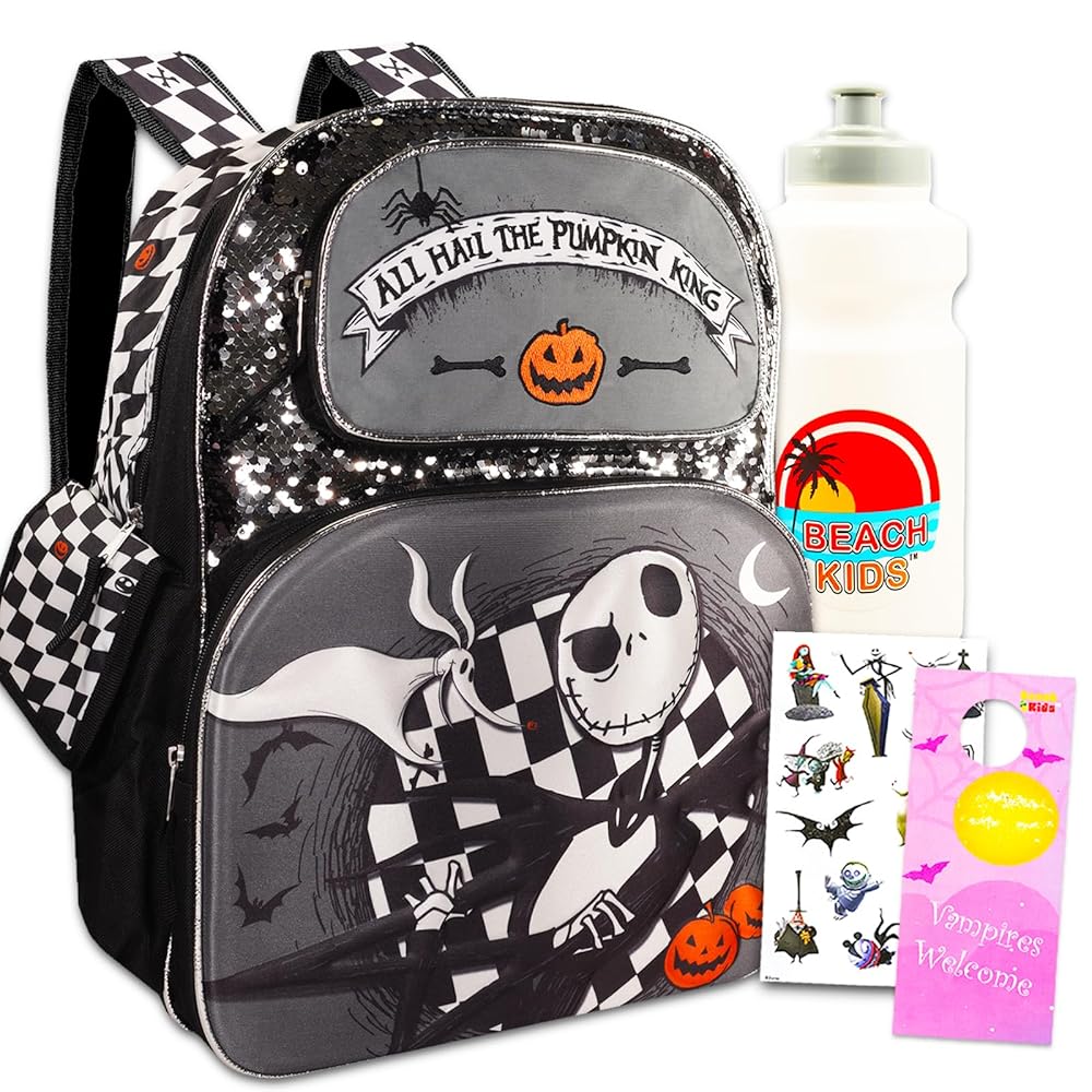 Illustrative example of nightmare before christmas jack backpack
