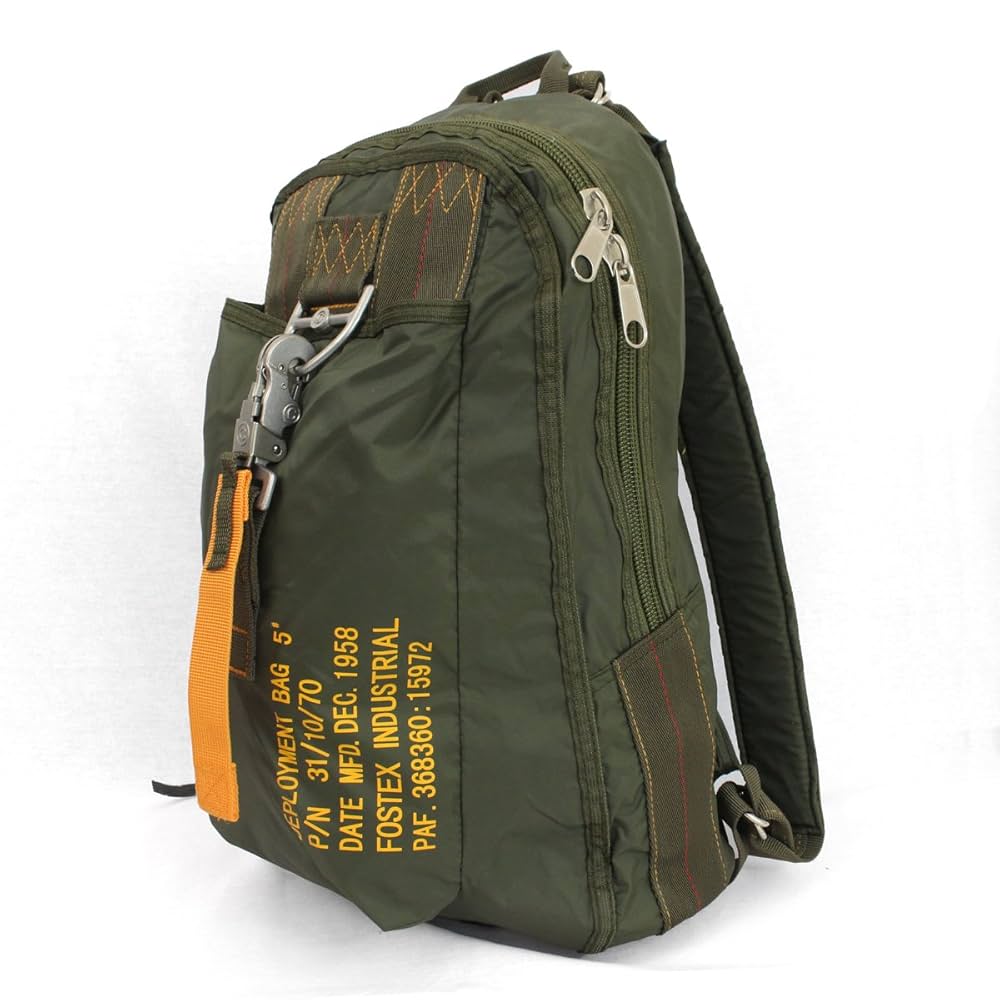 Illustrative example of olive green backpack