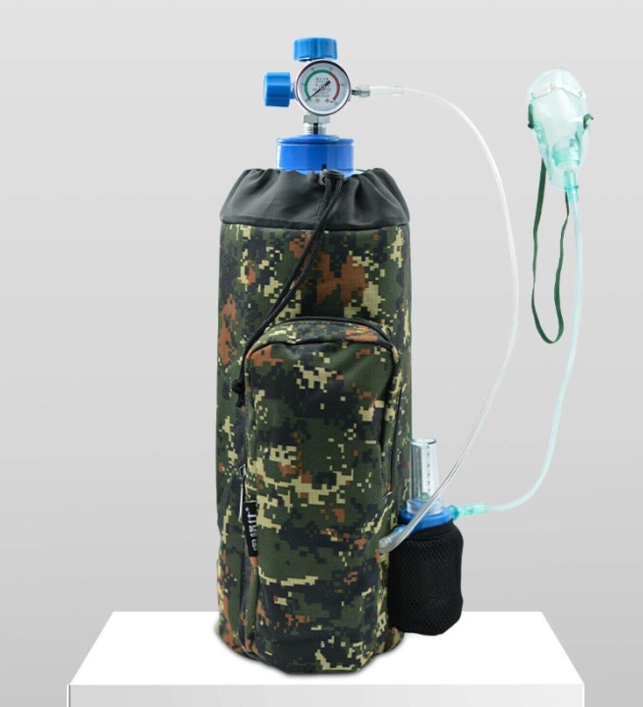 Illustrative example of oxygen tank backpack