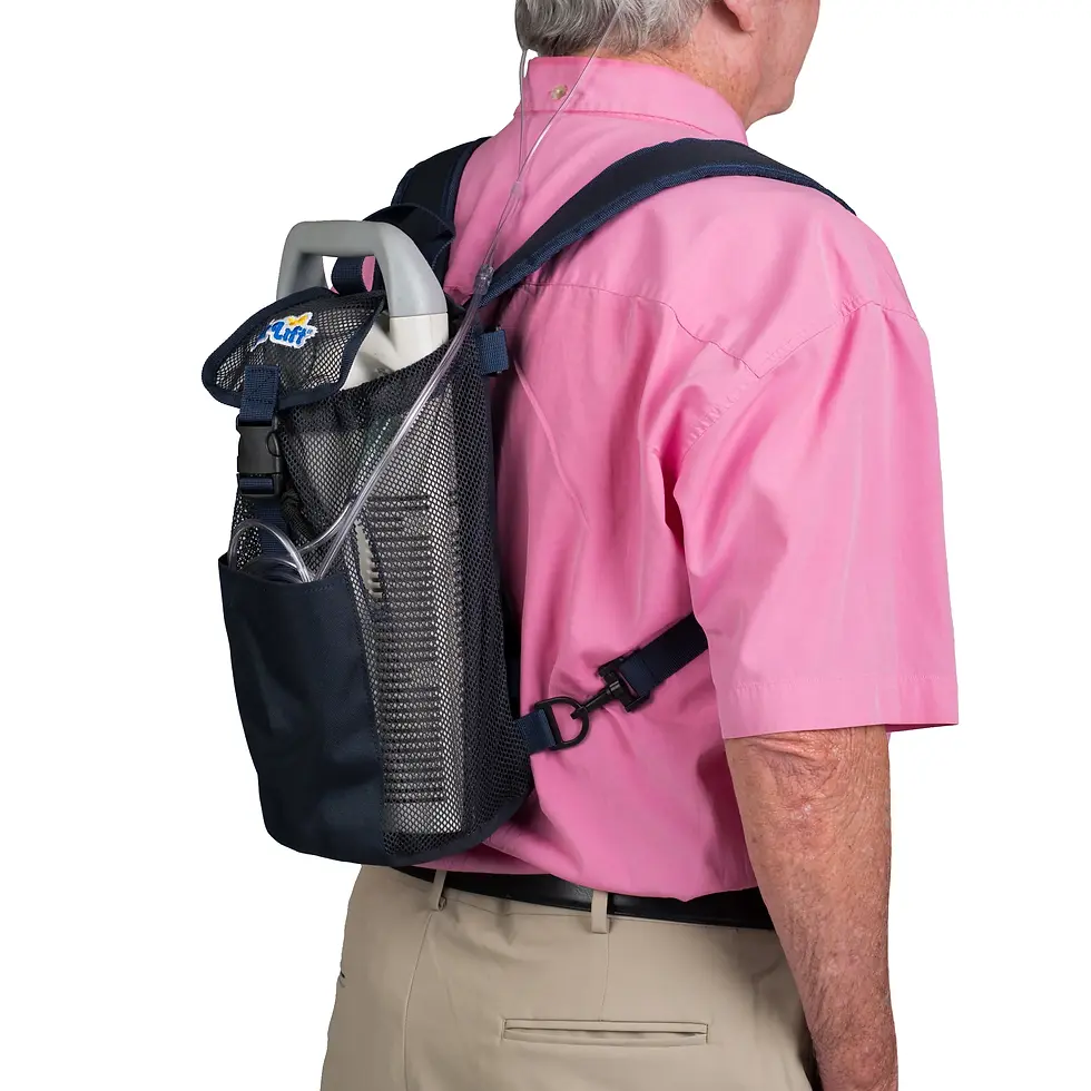 Illustrative example of oxygen tank backpack