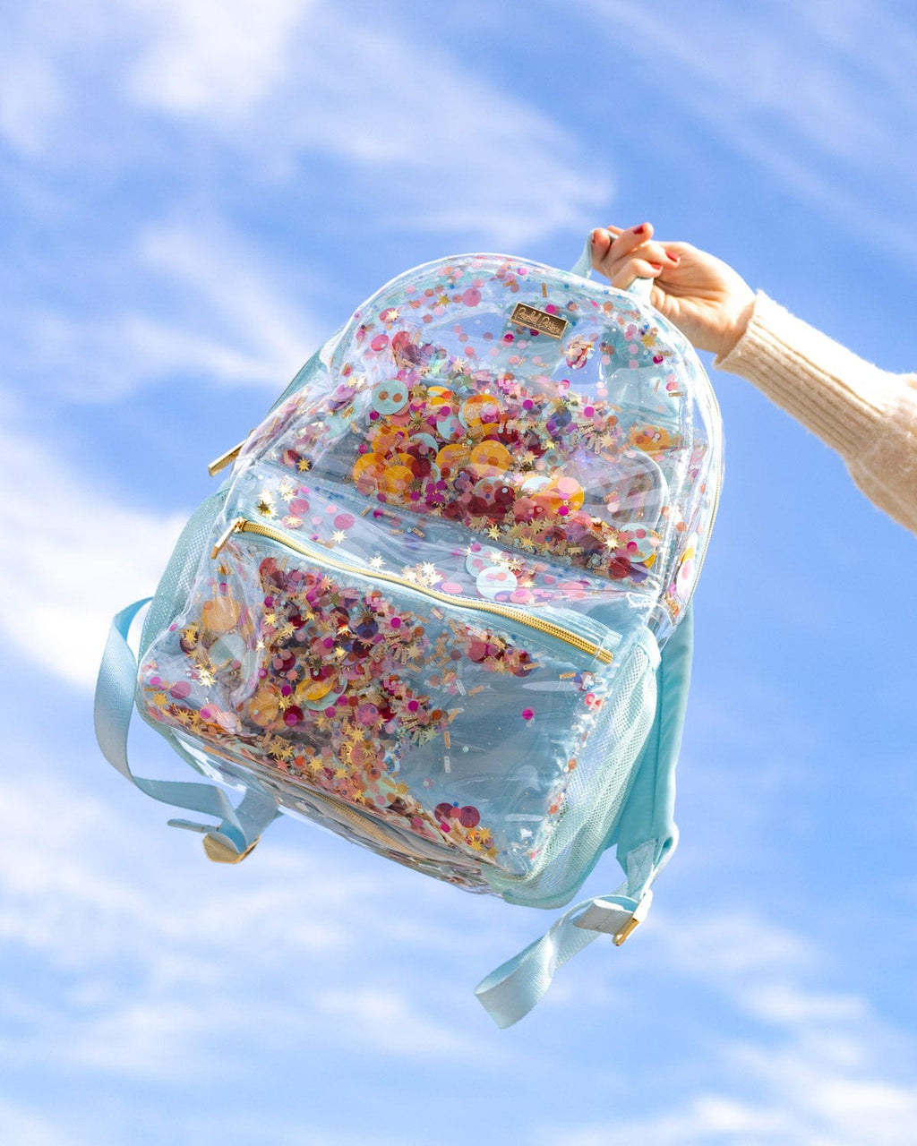 Illustrative example of packed party backpack
