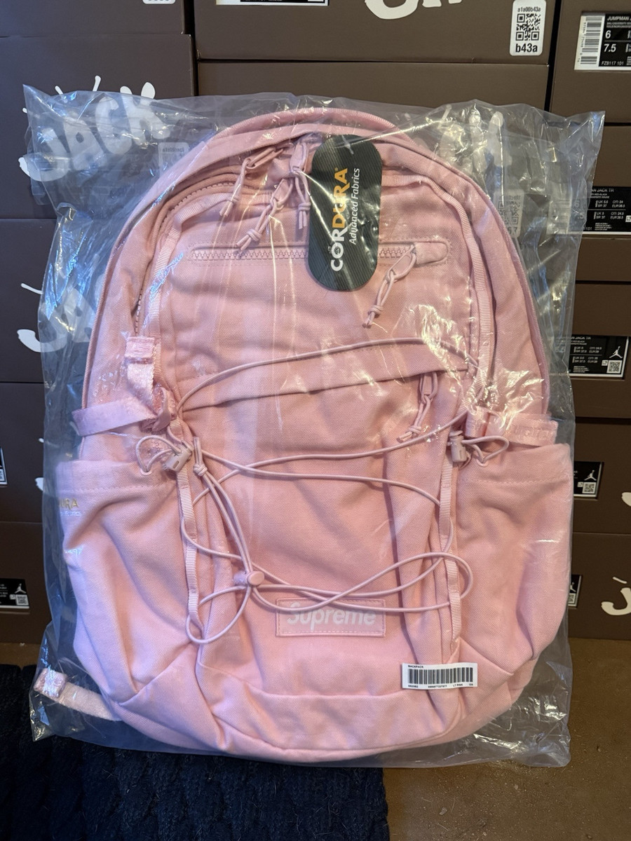 Illustrative example of pink supreme backpack