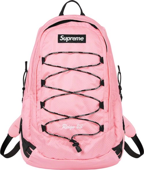 Illustrative example of pink supreme backpack