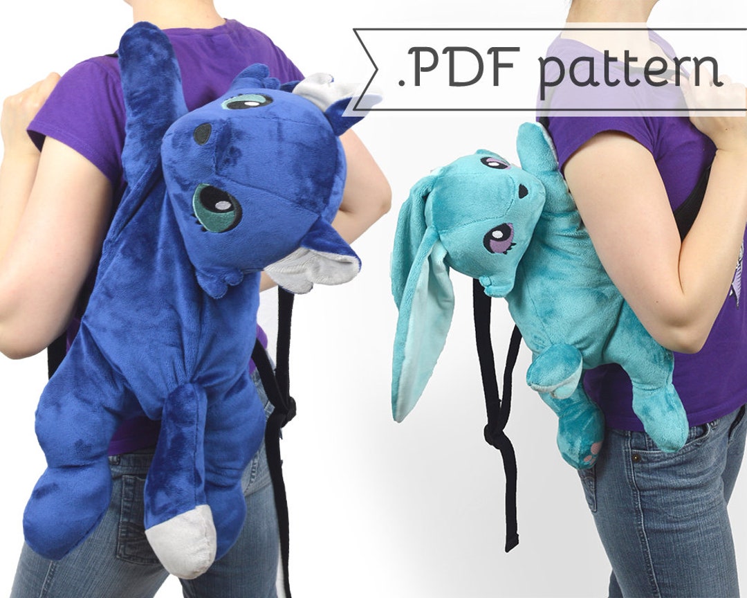 Illustrative example of plush animal backpack