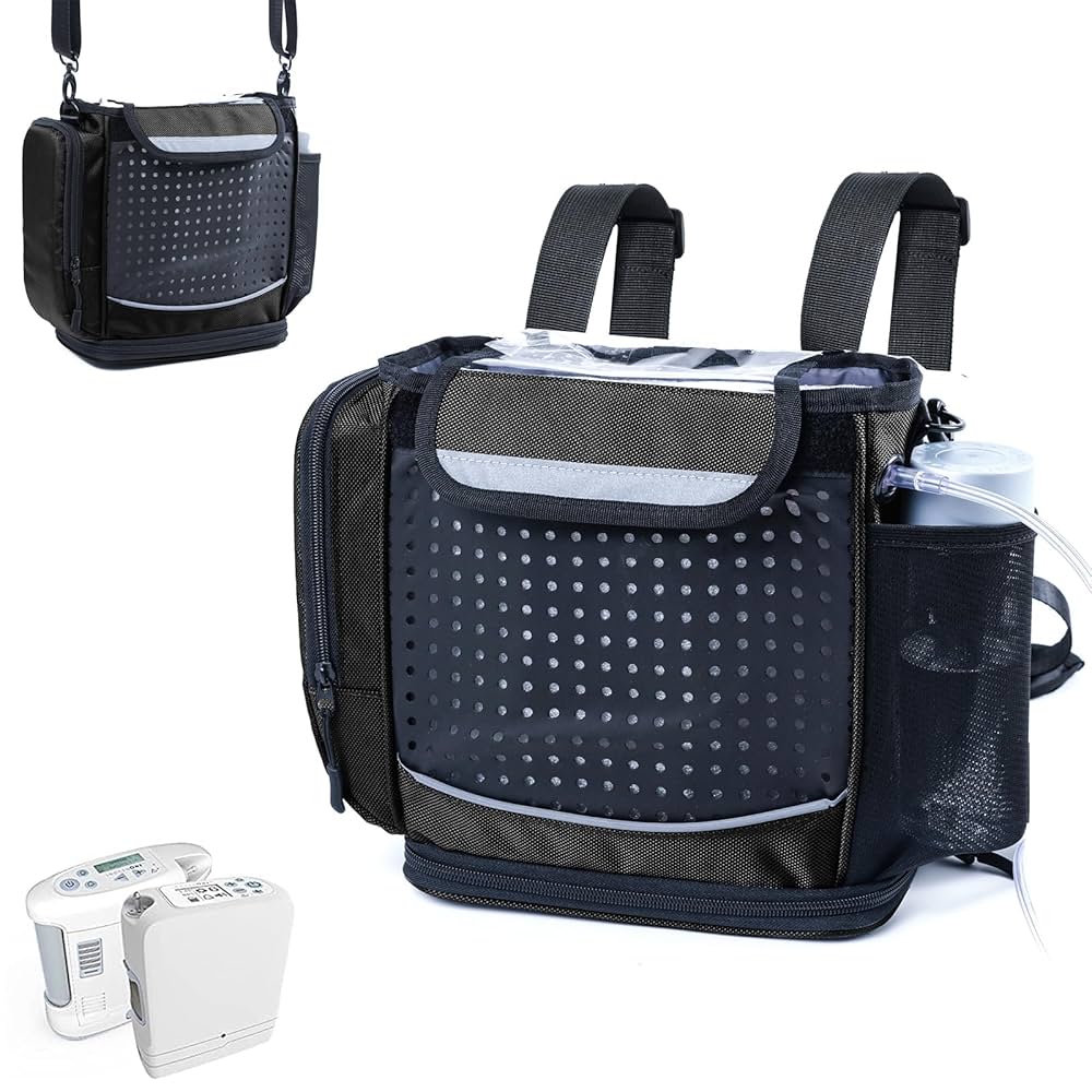 Illustrative example of portable oxygen backpack