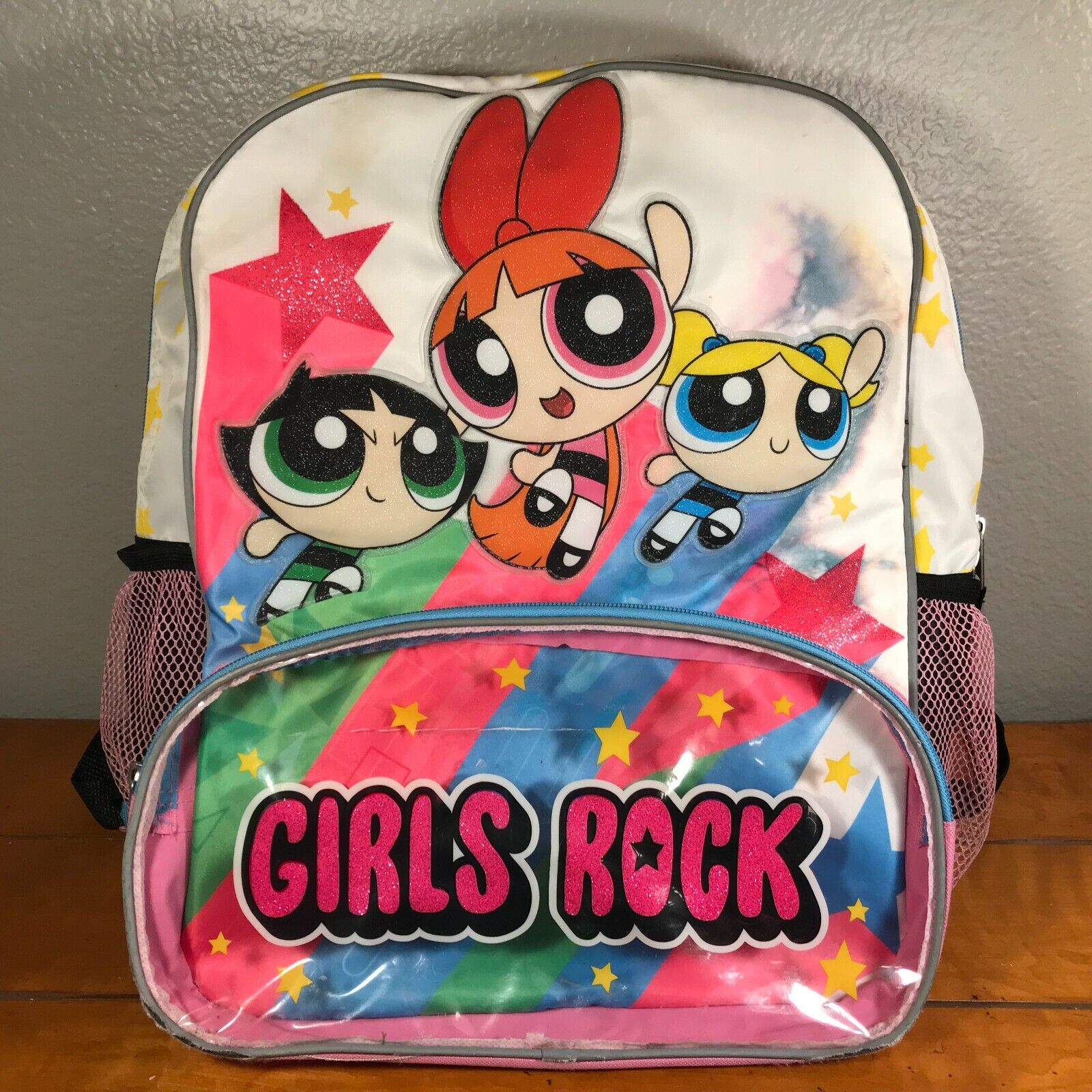 Illustrative example of powerpuff girls backpack