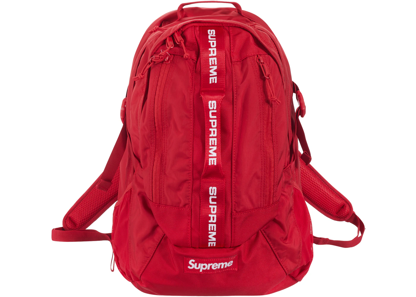 Illustrative example of red supreme backpack