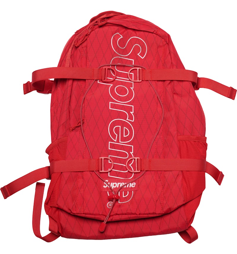 Illustrative example of red supreme backpack