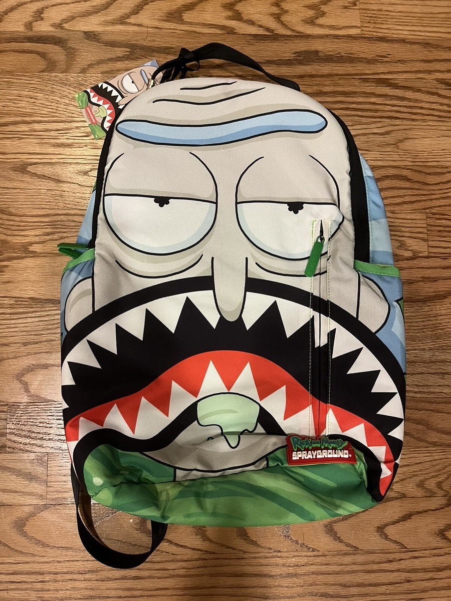 Illustrative example of rick and morty sprayground backpack