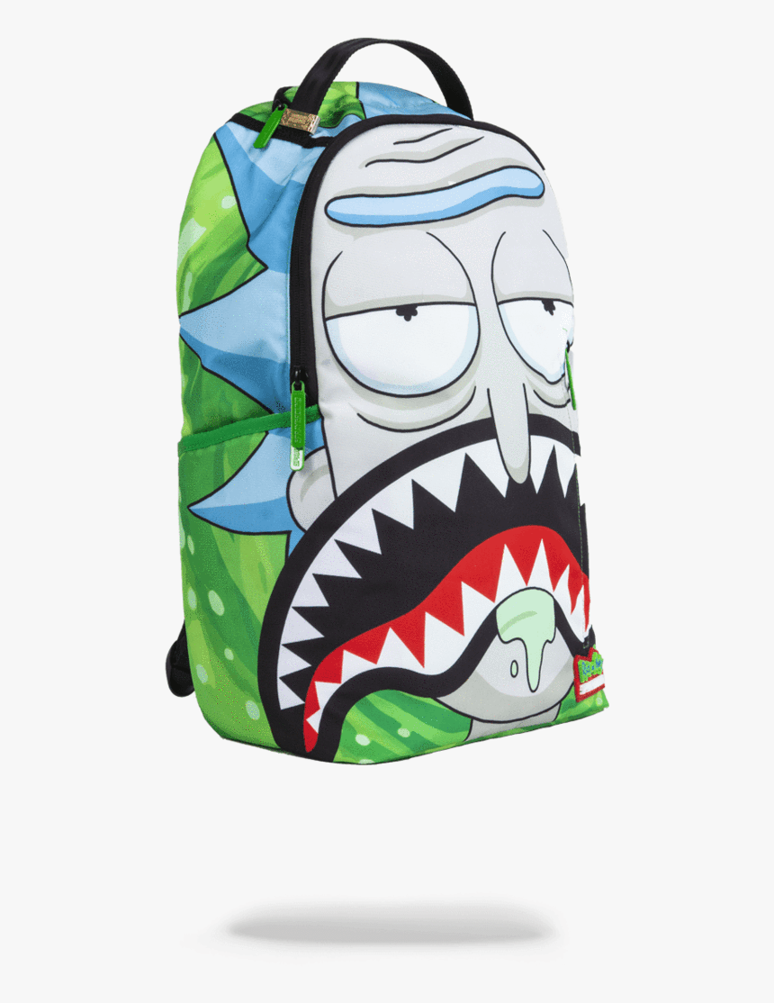 Illustrative example of rick and morty sprayground backpack