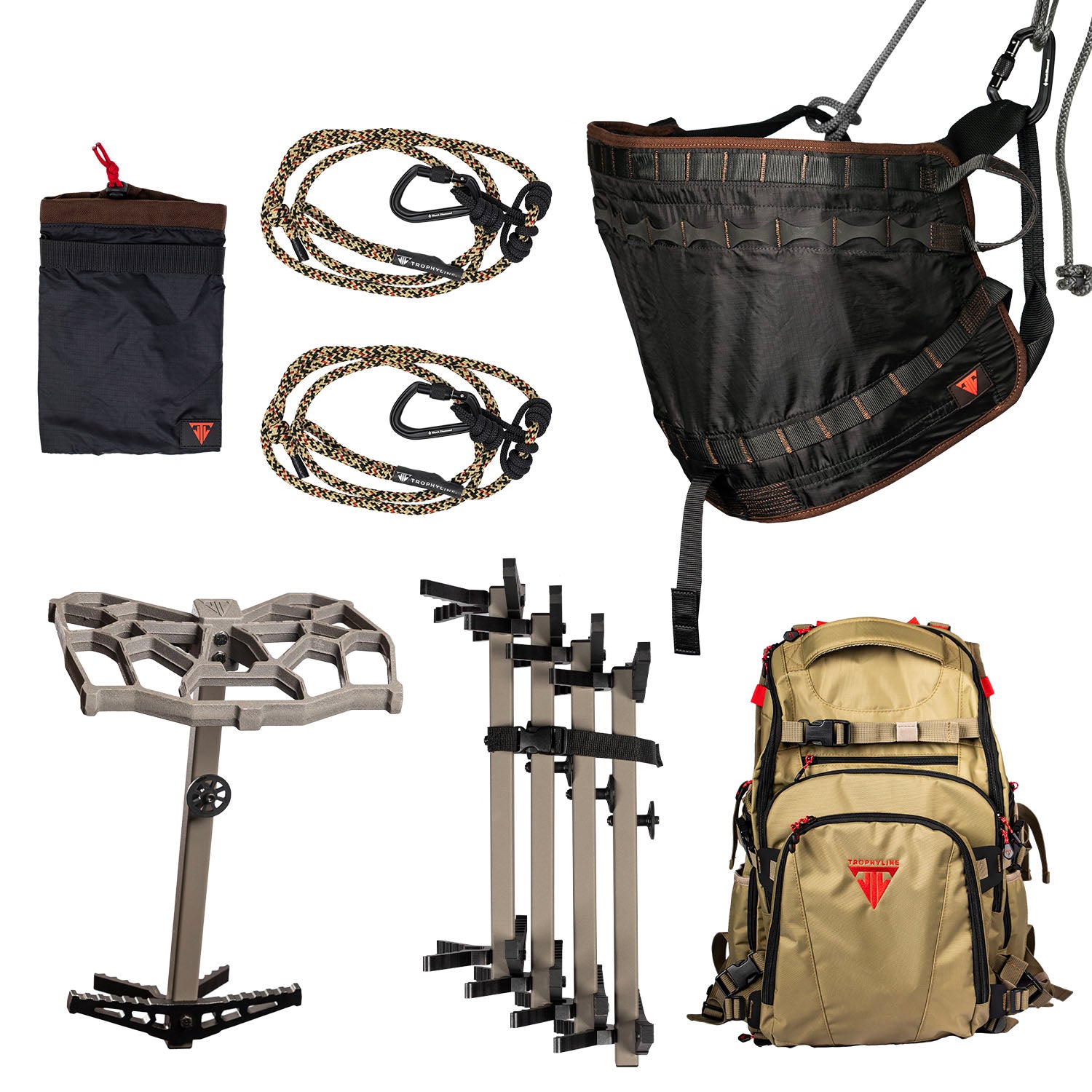 Illustrative example of saddle hunting backpack