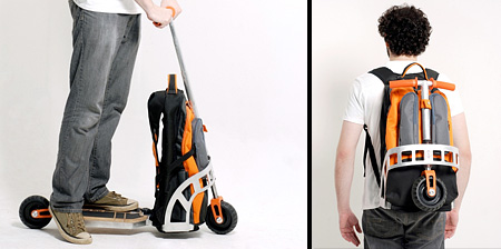 Illustrative example of scooter backpack