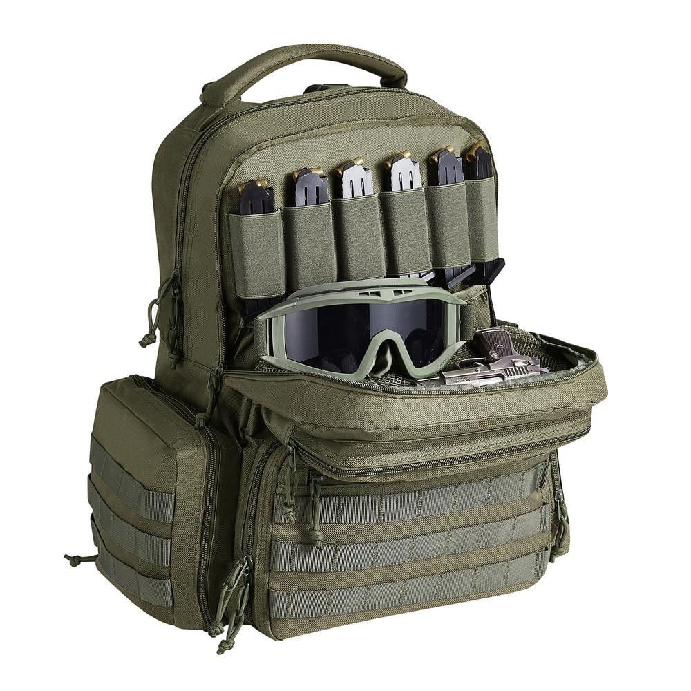 Illustrative example of shooting range backpack