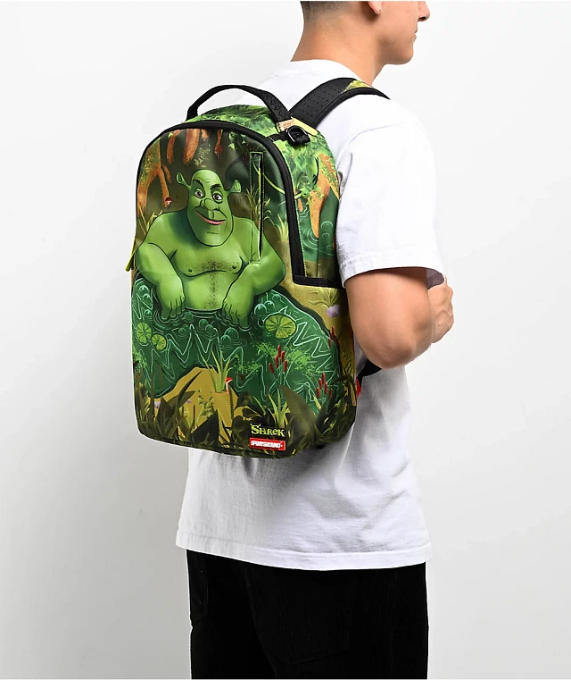 Illustrative example of shrek backpack