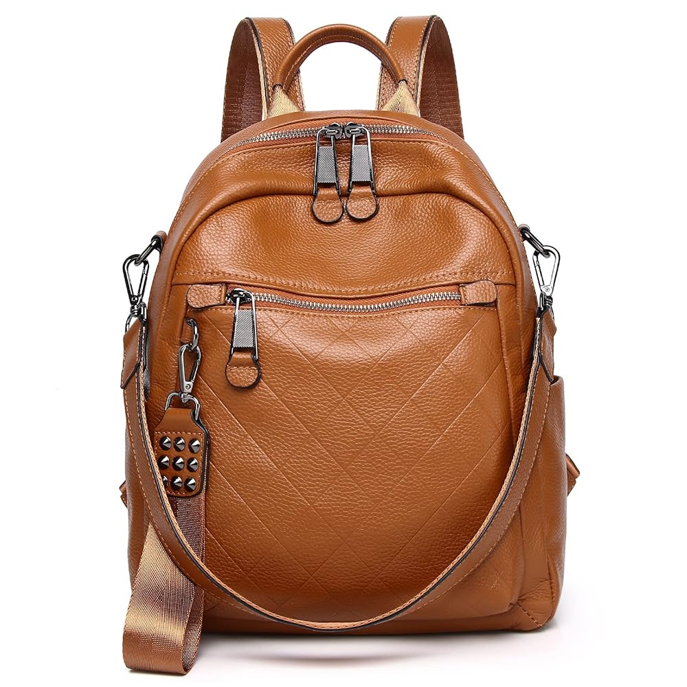 Illustrative example of soft leather backpack purse