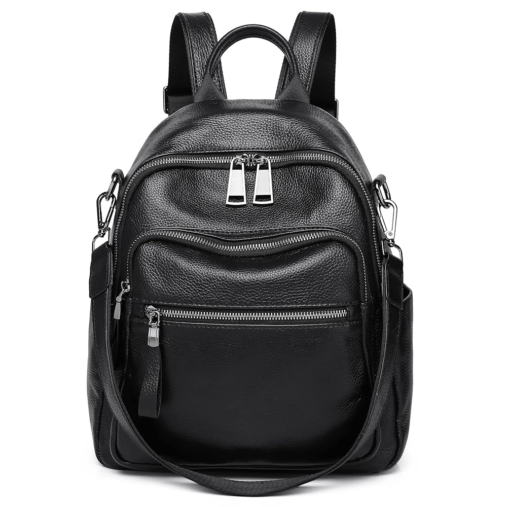 Illustrative example of soft leather backpack purse