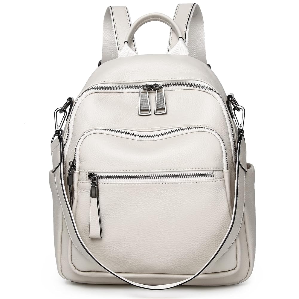 Illustrative example of soft leather backpack purse