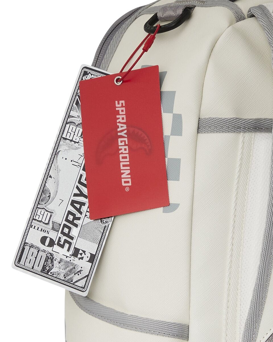 Illustrative example of sprayground backpack white