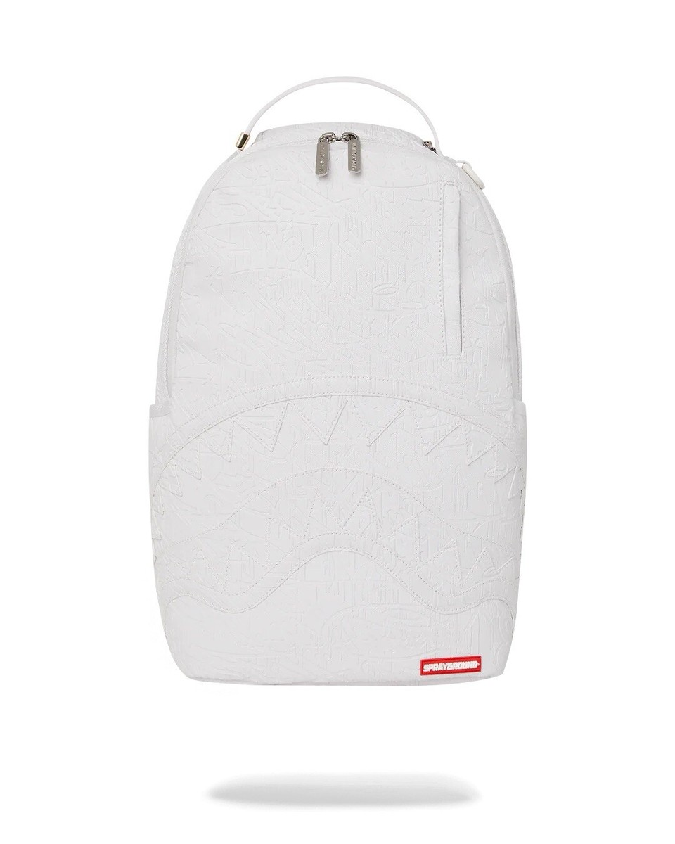 Illustrative example of sprayground backpack white