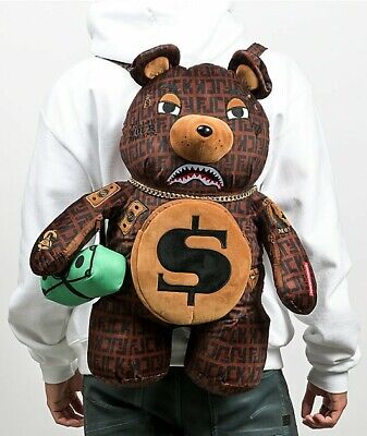 Illustrative example of sprayground money bear backpack