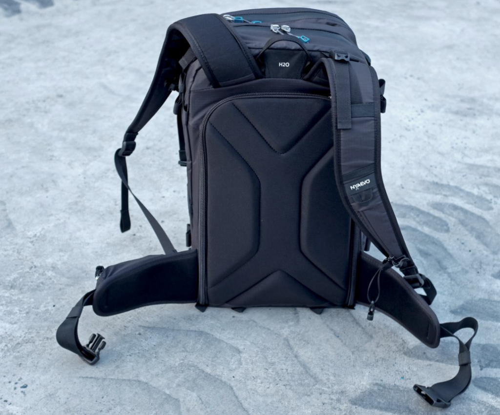 Illustrative example of strapped backpack