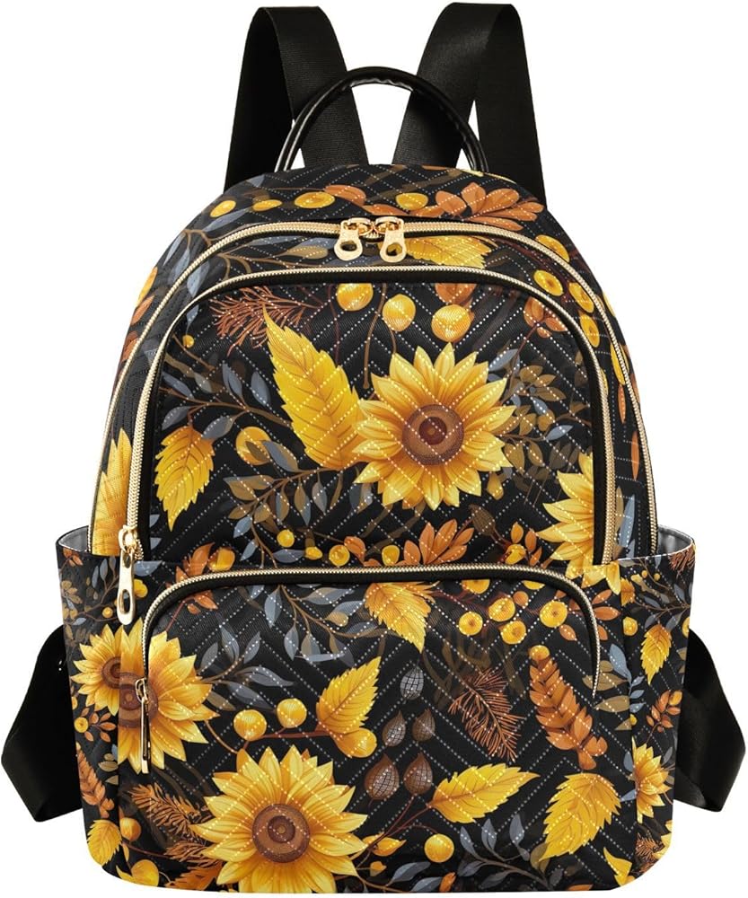 Illustrative example of sunflower backpack