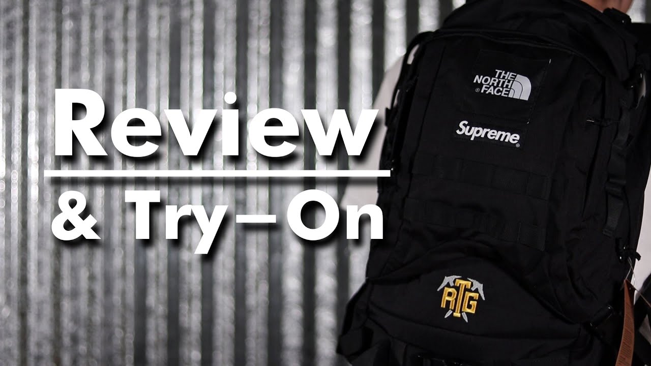 Illustrative example of supreme tnf backpack