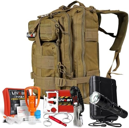 Illustrative example of survivalist backpack