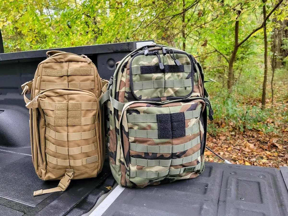 Illustrative example of survivalist backpack