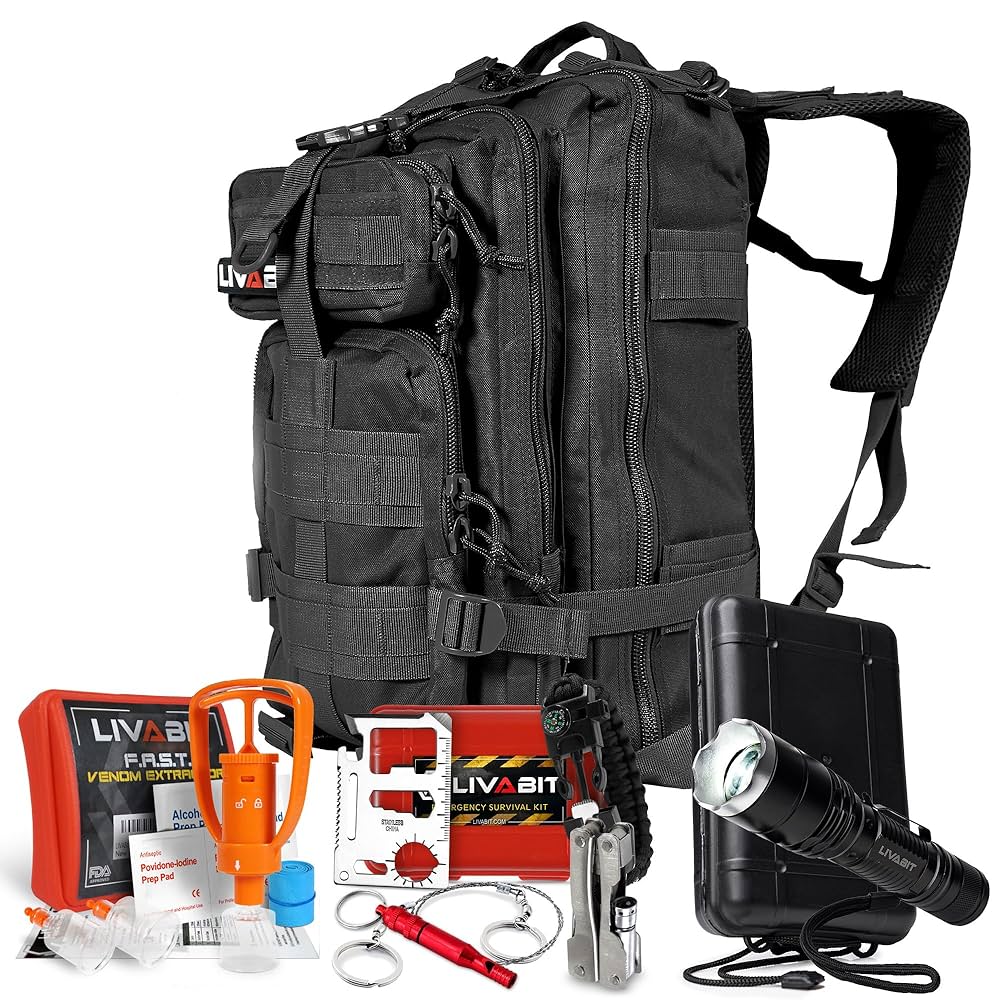 Illustrative example of survivalist backpack