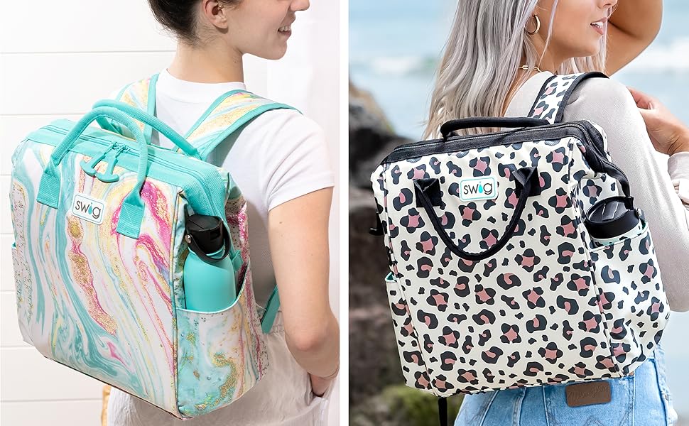 Illustrative example of swig backpack cooler